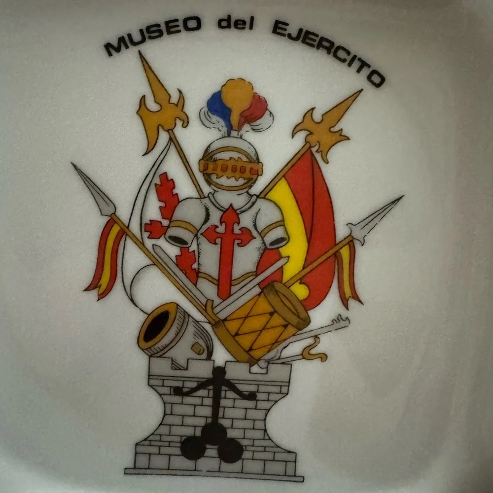 Vintage Museo del Ejercito Toledo Spain Army Museum Ashtray Souvenir Tourist